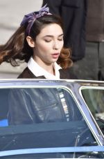 MATILDA DE ANGELIS on the Set of Across The River And Into The Trees in Venice 02/02/2021