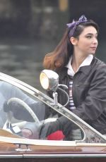 MATILDA DE ANGELIS on the Set of Across The River And Into The Trees in Venice 02/04/2021