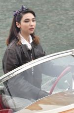 MATILDA DE ANGELIS on the Set of Across The River And Into The Trees in Venice 02/04/2021