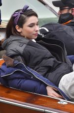 MATILDA DE ANGELIS on the Set of Across The River And Into The Trees in Venice 02/06/2021