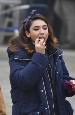 MATILDA DE ANGELIS on the Set of Across The River And Into The Trees in Venice 02/06/2021