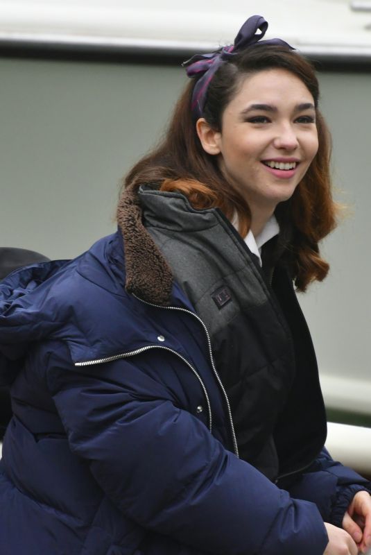 MATILDA DE ANGELIS on the Set of Across The River And Into The Trees in Venice 02/06/2021