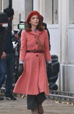 MATILDA DE NAGELIS on the Set of Across the River and Into The Trees in Venice 02/19/2021