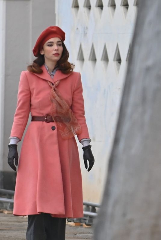MATILDA DE NAGELIS on the Set of Across the River and Into The Trees in Venice 02/19/2021