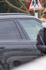 MAURA HIGGINS Shopping at Tesco in London 02/24/2021