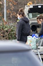 MAURA HIGGINS Shopping at Tesco in London 02/24/2021
