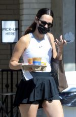 MEAGAN CAMPER at Alfred Coffee in Los Angeles 02/26/2021