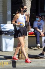 MEAGAN CAMPER at Alfred Coffee in Los Angeles 02/26/2021