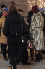 MEAGAN GOOD Out Filming in New York 02/10/2021