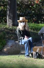 MEG RYAN and Friends at a Celebration in Park in Santa Barbara 02/02/2021