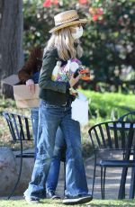 MEG RYAN and Friends at a Celebration in Park in Santa Barbara 02/02/2021