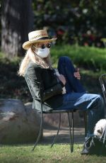 MEG RYAN and Friends at a Celebration in Park in Santa Barbara 02/02/2021