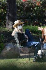 MEG RYAN and Friends at a Celebration in Park in Santa Barbara 02/02/2021