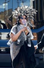 MEGAN THEE STALLION on the Set of Legendary in Los Angeles 02/10/2021