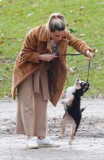MICHELLE HUNZIKER Out with Her Dog in Milan 02/05/2021