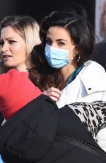 MICHELLE KEEGAN on the Set of Brassic in Manchester 02/10/2021