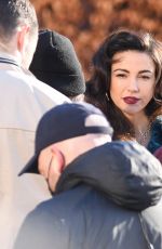 MICHELLE KEEGAN on the Set of Brassic in Manchester 02/10/2021