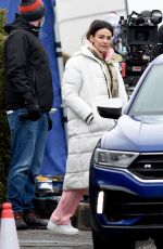 MICHELLE KEEGAN on the Set of Brassic in Manchester 02/16/2021