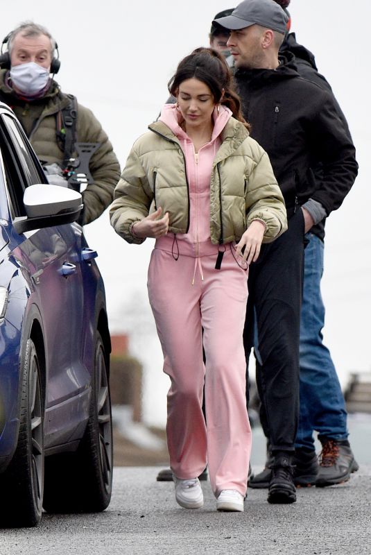 MICHELLE KEEGAN on the Set of Brassic in Manchester 02/16/2021
