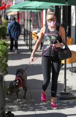 MILEY CYRUIS Out with her Dog in Beverly Hills 02/22/2021