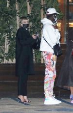 MILEY CYRUS and Lil Nas X at Nobu in Malibu 02/19/2021