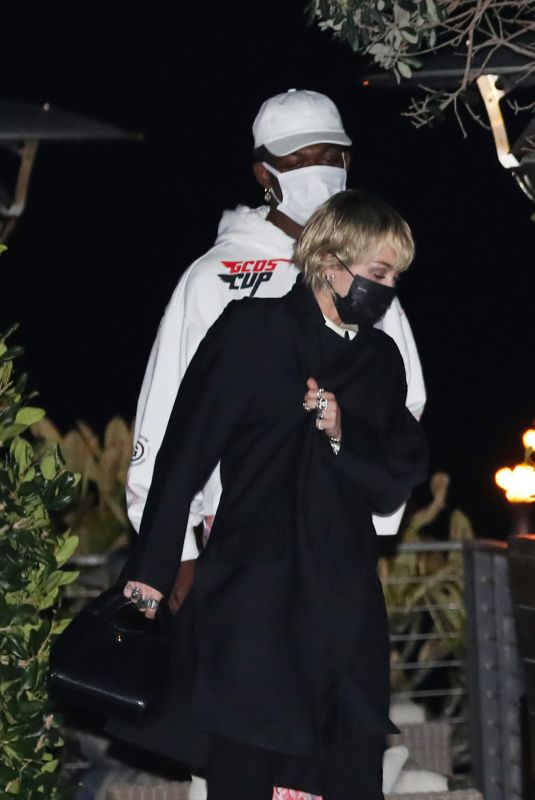 MILEY CYRUS at Nobu in Malibu 02/19/2021