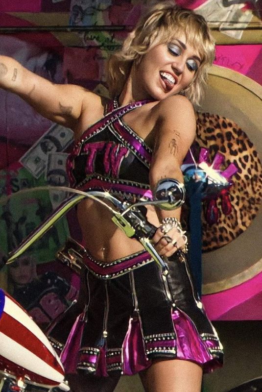 MILEY CYRUS at Super Bowl Pre-game Show 02/08/2021
