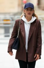 MOLLIE KING Arrives at BBC Studios in London 02/19/2021