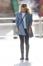 MOLLIE KING Show Her Engagement Ring Out in London 02/12/2021
