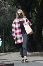 MOLLY SIMS Out at a Park in Los Angeles 01/31/2021