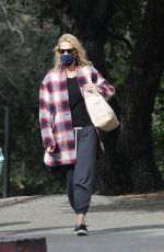 MOLLY SIMS Out at a Park in Los Angeles 01/31/2021