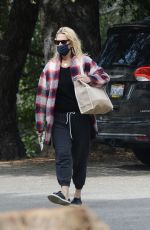 MOLLY SIMS Out at a Park in Los Angeles 01/31/2021