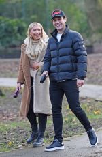 MOLLY SMITH and Callum Jones Out with Their Dogs in Manchester 02/06/2021