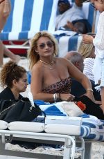 MONTANA TUCKER in Bikini at a Beach in Miami 02/12/2021