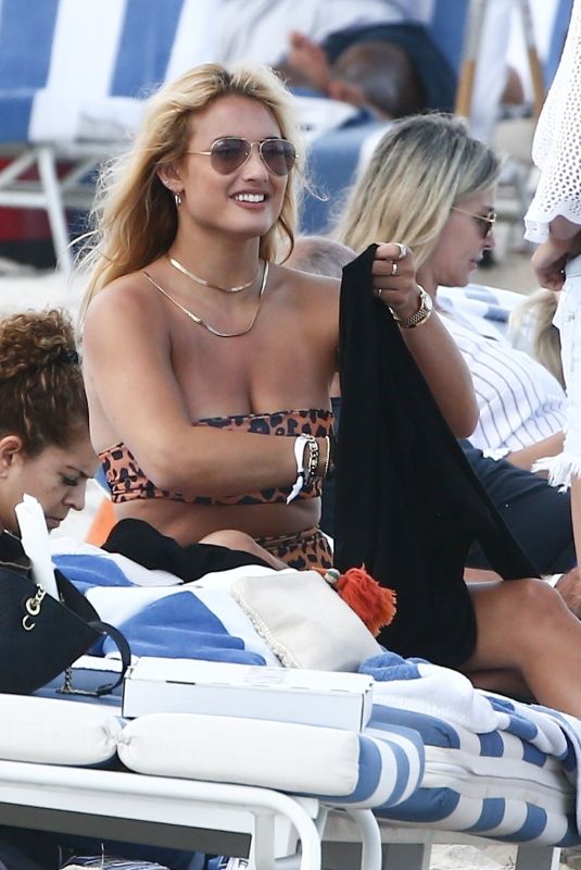 MONTANA TUCKER in Bikini at a Beach in Miami 02/12/2021