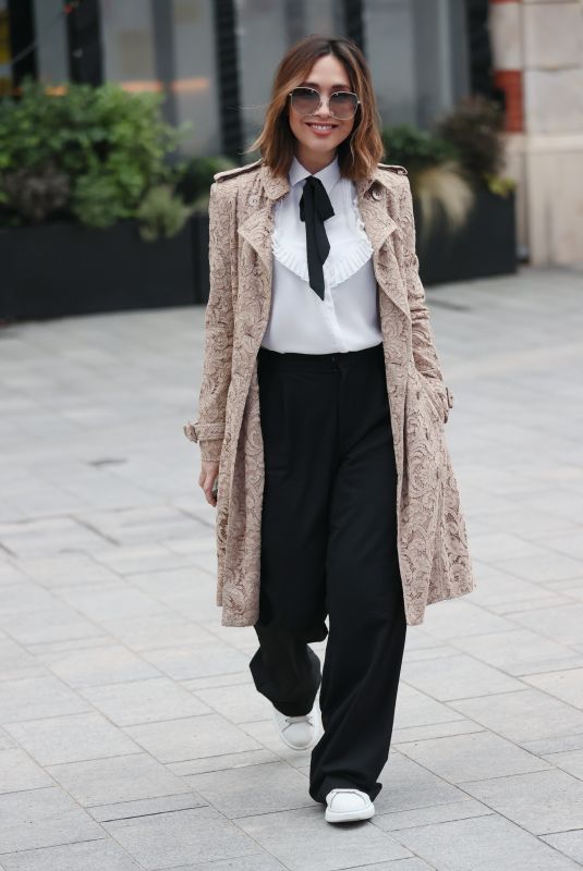 MYLEENE KLASS Arrives at Smooth Radio in London 02/06/2021