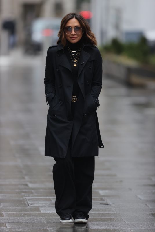 MYLEENE KLASS Arrives at Smooth Radio in London 02/15/2021