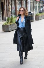 MYLEENE KLASS Arrives at Smooth Radio Studios in London 02/04/2021