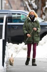NAOMI WATTS Out with Her Dog in New York 02/04/2021