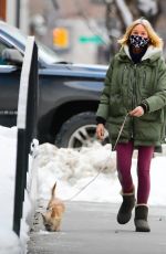 NAOMI WATTS Out with Her Dog in New York 02/04/2021