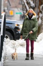 NAOMI WATTS Out with Her Dog in New York 02/04/2021