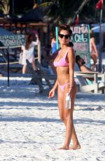NATALIA SIWIEC in Bikini at a Beach in Tulum 02/27/2021