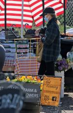 NICOLE RICHIE at a Farmers Market in Los Angeles 02/07/2021