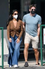 NICOLE SCHERZINGER and Tgom Evans Leaves Chin Chin in West Hollywood 02/19/2021