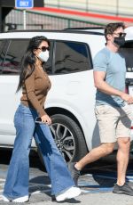 NICOLE SCHERZINGER and Tgom Evans Leaves Chin Chin in West Hollywood 02/19/2021