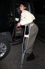 NICOLE WILLIAMS With a Broken Foot at E-Baldi in Beverly Hills 02/24/2021