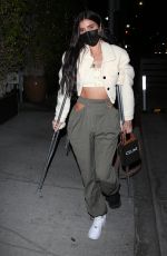 NICOLE WILLIAMS With a Broken Foot at E-Baldi in Beverly Hills 02/24/2021