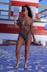 NINA SICURELLA in Bikini at a Beach in Miami 02/01/2021