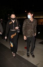 NOAH CYRUS Arrives at Boa Steakhouse in West Hollywood 02/08/2021