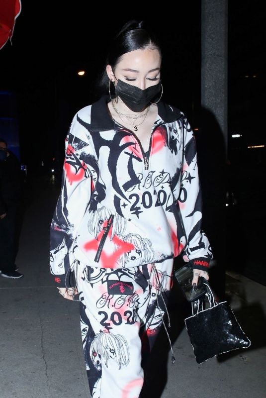 NOAH CYRUS at BOA Steakhouse in West Hollywood 02/26/2021